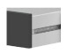 Bett-Set >ENZO< (4-teilig) in Nodi Eiche Dekor / Anthrazit - 246x39x206 (BxHxT)