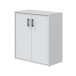 Kommode >LAUNDRY< 2 Türen, 1 Boden, Artik Weiß - 80x88x40 (BxHxT)