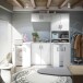 Hängeschrank >LAUNDRY< 2 Türen, Artik Weiß - 80x34x40 (BxHxT)