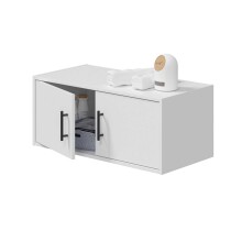 Mehrzweckschrank-Set >LAUNDRY < (4-teilig) Weiß, 2x Umbauschrank, Unterschrank, Hängeschrank
