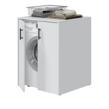 Mehrzweckschrank-Set >LAUNDRY< (6-teilig) in Artik Weiß - 226x206x40 (BxHxT)