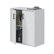 Mehrzweckschrank-Set >LAUNDRY< (6-teilig) in Artik Weiß - 226x206x40 (BxHxT)