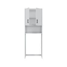 Mehrzweckschrank-Set >LAUNDRY< (6-teilig) in Artik Weiß - 226x206x40 (BxHxT)