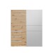 Schiebetürenschrank >WINN 2< 3 Schübe, 2 Stangen, Artisan Eiche Dekor - 170,3x200,5x61,2cm (BxHxT)