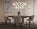 Kulissen-Esstisch >LACETTI< ausziehbar 200cm, Eiche Dekor / sandfarbig - 160/200x76,4x90cm (BxHxT)