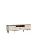 Lowboard >LACETTI< in Valencia Eiche Dekor / sandfarbig - 179,8x53,3x41,2cm (BxHxT)