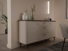 Sideboard >LACETTI< Valencia Eiche Dekor /...