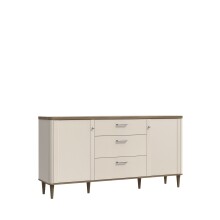 Sideboard >LACETTI< Valencia Eiche Dekor / sandfarbig - 179,8x91,7x41,2cm (BxHxT)