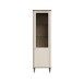 Stauraumvitrine >LACETTI< in Valencia Eiche Dekor / sandfarbig - 60,4x200,5x41,2 (BxHxT)