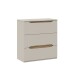 Schubkastenkommode >EDWAL< in Sand / Mauvelle Eiche - 85,1x92,3x41,5cm (BxHxT)
