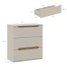 Schubkastenkommode >EDWAL< in Sand / Mauvelle Eiche - 85,1x92,3x41,5cm (BxHxT)