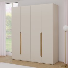 Drehtürenschrank >EDWAL< in sandfarbig / Mauvelle Eiche Dekor - 177,5x210,5x54,2cm (BxHxT)