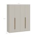 Drehtürenschrank >EDWAL< in sandfarbig / Mauvelle Eiche Dekor - 177,5x210,5x54,2cm (BxHxT)