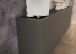Hängeschrank >PIANA< 3 Türen,6 Fächer, Graphit - 138x45x25cm (BxHxT)