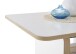 Couchtisch >Astana< höhenverstellbar, weiß, Artisan Eiche Dekor - 110x41/57x65cm (BxHxT)