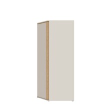 Eckkleiderschrank >WEXLIN< Sand/ Mauvella Eiche Dekor - 92,2x193,7x92,2cm (BxHxT)