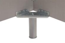 Bettgestell >Easy Beds Standard< Liegefläche 100x200 cm, SAHARAGRAU - 109x38x210cm (BxHxT)
