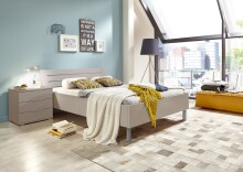 Bettgestell >Easy Beds Comfort< Liegefläche 140x200cm, SAHARAGRAU - 149x46x210cm (BxHxT)