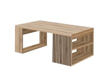 Couchtisch >Carlo< in Evoke Eiche Dekor, schwarz -...