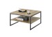 Couchtisch >Cube< in Evoke Eiche Dekor, schwarz - 75x40x75cm (BxHxT)