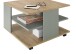 Couchtisch >Fay< 4 Rollen, Artisan Eiche Dekor, Salbei - 70x44x70 (BxHxT)