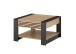 Couchtisch >Feli< Schublade, Artisan Eiche Dekor, schwarz - 70x42x70 (BxHxT)