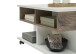 Couchtisch >Helen< höhenverstellbar, 4 Rollen, flagstaff, weiß - 75x44/67x75cm (BxHxT)