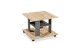 Couchtisch >Jella< 4 Rollen, Artisan Eiche Dekor, anthrazit - 60x45x60cm (BxHxT)