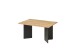 Couchtisch >Minimal< in Artisan Eiche Dekor, grau - 86x44x58cm (BxHxT)
