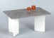 Couchtisch >Minimal< in beton Dekor, weiß - 86x44x58cm (BxHxT)