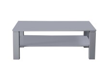 Couchtisch >Romy< in grau, Melamin, MDF - 110x41x70cm (BxHxT)