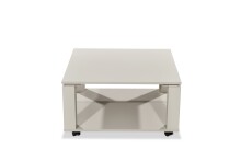 Couchtisch >Romy mobil< 4 Rollen, kaschmir, Melamin, MDF - 76x41x76cm (BxHxT)