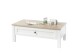 Couchtisch >Toskana< Schublade, Artisan Eiche Dekor, weiß - 110x41x60 (BxHxT)