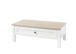 Couchtisch >Toskana< Schublade, Artisan Eiche Dekor, weiß - 110x41x60 (BxHxT)