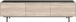 Lowboard >CANTORIA< 3 Klappen, Castello-Eiche-Dekor / Schwarz - 184x48x40cm (BxHxT)