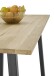 Bartisch >Kent< in Eiche, schwarz, Massivholz, Metall - 120x104x60cm (BxHxT)