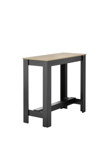Bartisch >Modesto< in Artisan Eiche Dekor, schwarz - 115x103x50cm (BxHxT)