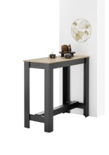 Bartisch >Modesto< in Artisan Eiche Dekor, schwarz - 115x103x50cm (BxHxT)