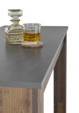 Bartisch >Modesto< in anthrazit, Old Style dunkel - 115x103x50 (BxHxT)