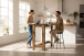 Bartisch >Modesto< in anthrazit, Old Style dunkel - 115x103x50 (BxHxT)
