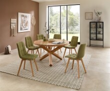 Esstisch >Ace 2< in Akazie , Massivholz - 76x130cm (HxD)