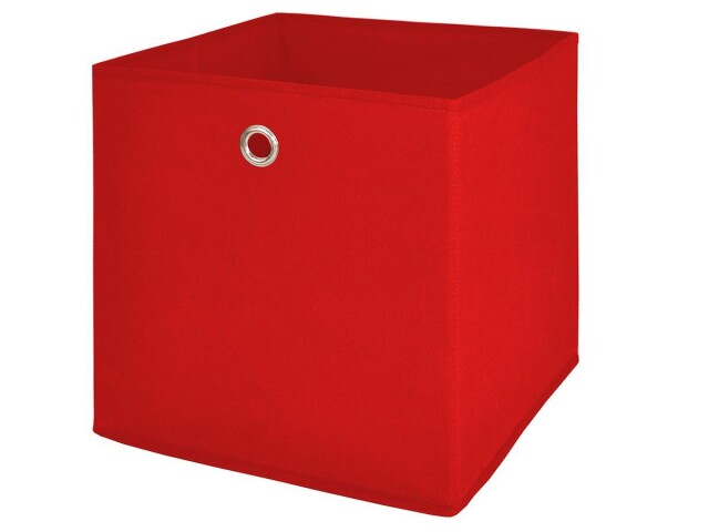 Faltbox >One< in rot aus Polypropylen - 32x32x32cm (BxHxT)