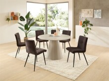 Esstisch >Garret< in grau, MDF, Melamin - 75x120cm (HxD)