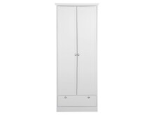 Mehrzweckschrank >Landsted< in Weiß - 80x200x39cm (BxHxT)