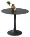 Esstisch >Josh< in schwarz, Keramik, Metall - 75x90cm (HxD)
