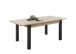 Kulissen-Esstisch >Lucas< ausziehbar, Artisan Eiche Dekor, schwarz - 140/210x76x90 (BxHxT)