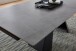 Kulissen-Esstisch >Mitch< ausziehbar, grau / schwarz, Keramik + Metall - 160/240x76x90 (BxHxT)