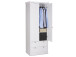 Kleiderschrank >Landsted< in Weiß - 80x200x51cm (BxHxT)
