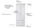 Kleiderschrank >Landsted< in Weiß - 80x200x51cm (BxHxT)