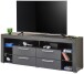 Lowboard >Goal Carbon< inkl. Beleuchtung, schwarz, Carbon-Dekor - 179x66x44cm (BxHxT)